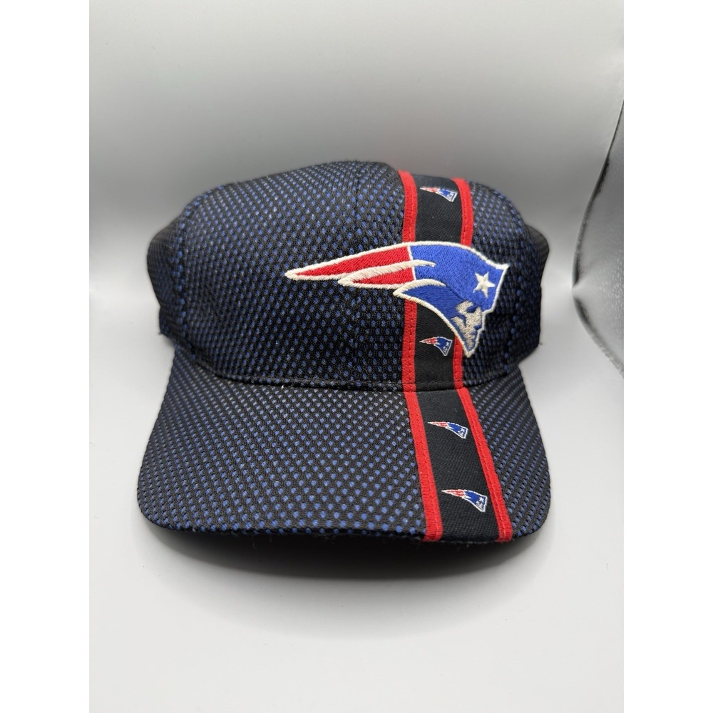New England Patriots NFL Team NFL Mesh Snapback Hat Cap Blue Black Red Vintage